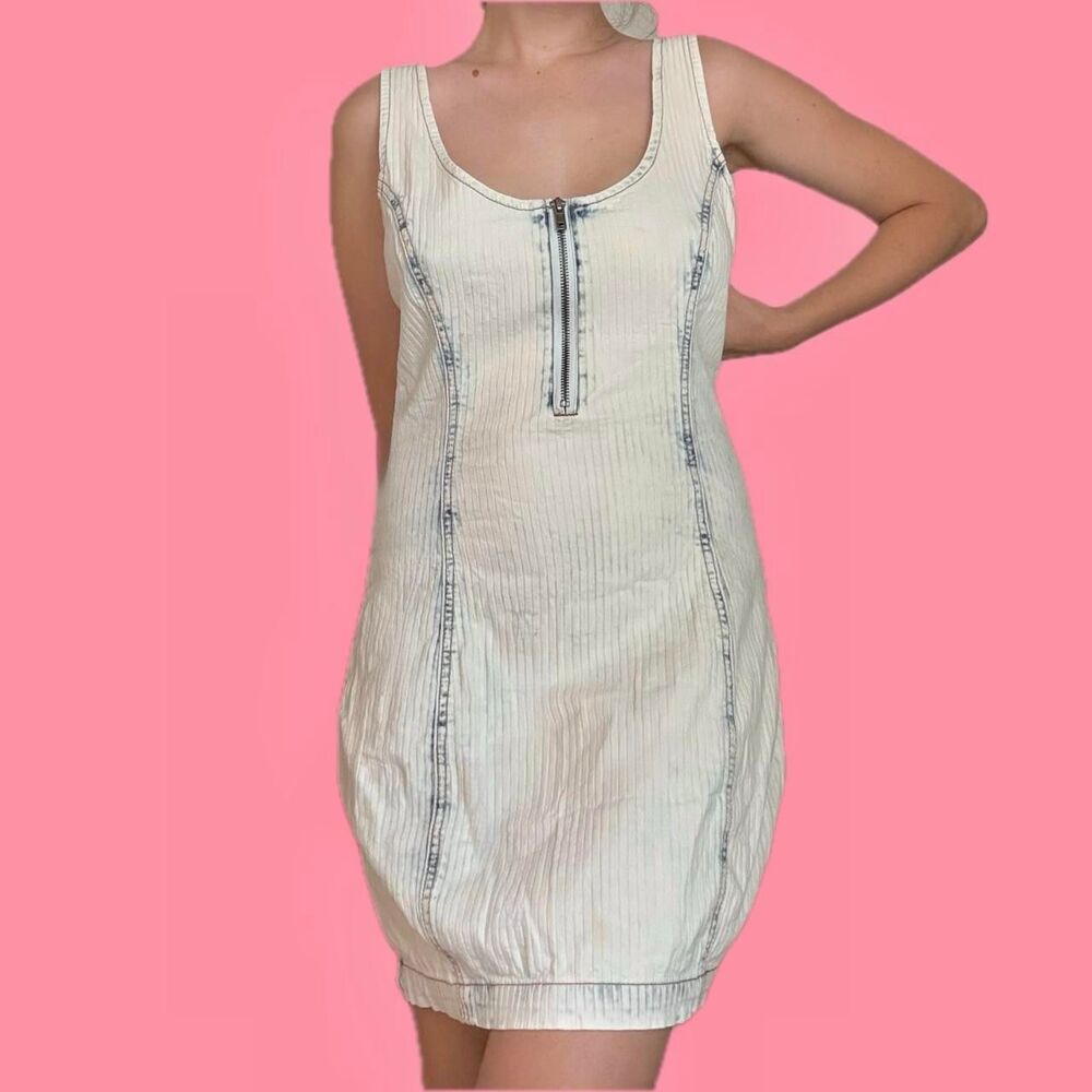 Guess Originals Pinstripe Denim Mini Dress